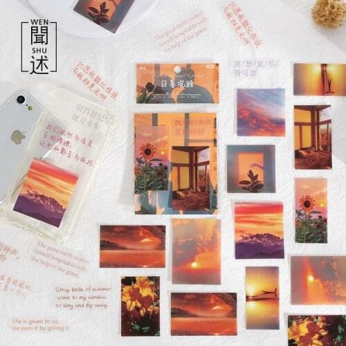 40pcs Photography Materials Decorative Sticker Vintage Stationery Stickers Scrapbooking Office School Supplies