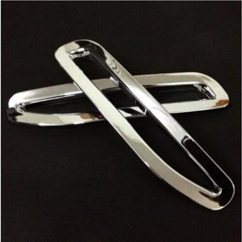 Brand New For Honda Accord 2014 2PCS High Quality ABS Chrome Car Rear Headlight Fog Lamp Cover Trim Car Styling Accessories