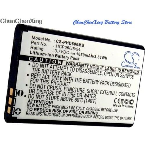 Cameron Sino 1050mAh Battery for Detewe Vision 4000, For Oricom SC910,Secure 910, For Topcom Babyviewer 4500, For Withings WBP01