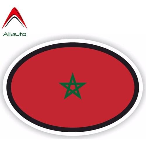 Aliauto Creative Car Sticker Automobile Body Waterproof Sunscreen Anti-UV Reflective Decal Morocco Flag Accessories,14cm*9cm