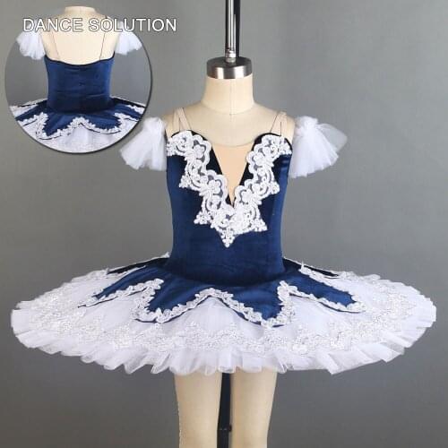 Velvet Sequin Camisole Ballet Tutu Pre-professional Pancake Tutus for Women & Girls Dancer Costume Ballet Standards Wear BLL114