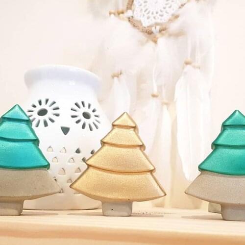 Concrete Silicone Molds Home Decor Christmas Tree Molds Plaster Home Decoration Mould