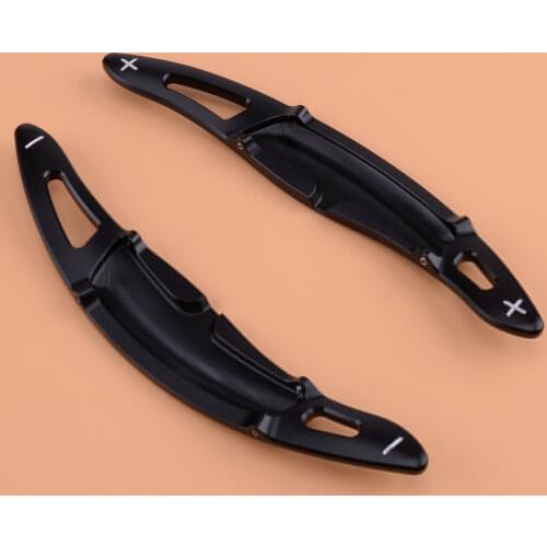 Aluminum Alloy Black Steering Wheel Shift Paddle Shifter Extension fit for Porsche Panamera Cayenne Macan 718 911 918