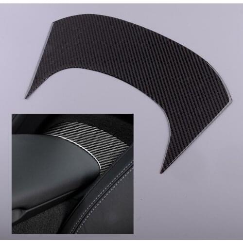 Black Car Rear Center Trim Sticker Decoration Carbon Fiber Fit for Chevrolet Corvette C7 2014 2015 2016 2017 2018 2019