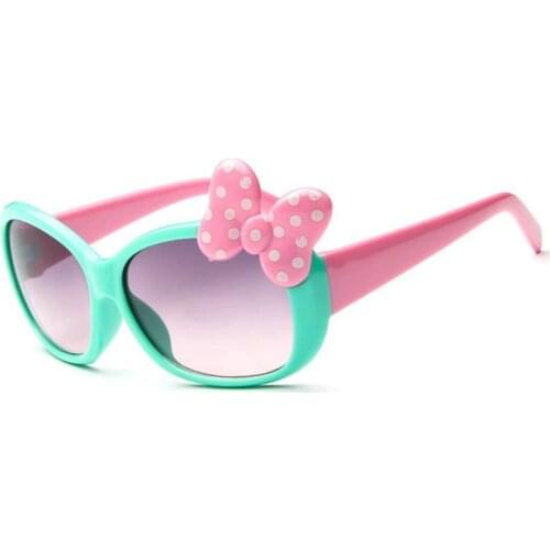 Kids Child Cute Bow Sunglasses Children Baby Colorful Sun Glasses Boys Gilrs Mirror Lenses Eyewear Summer Style #241687
