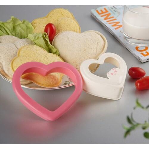 DIY Mould Tools Creative Heart Design Sandwich New Mold Bread Biscuits Bread Toast Cake Tools Rice Balls Lunch High Quality