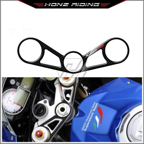 For BMW S1000RR and HP4 2012-2014 3D Carbon-look Upper Triple Yoke Defender