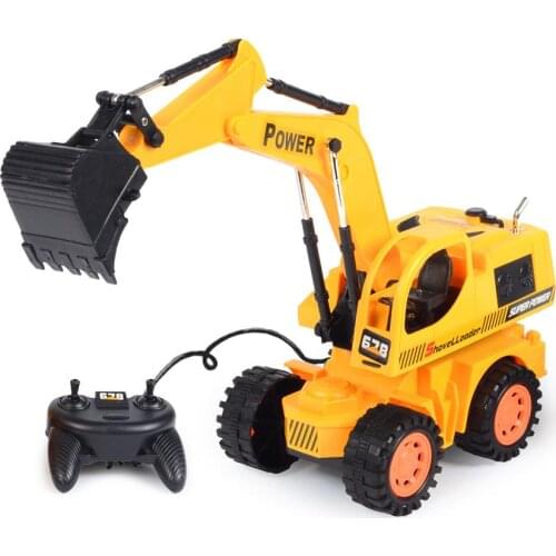 Drive-by-wire Truck Excavator Electric Toy Shovel Toys For Children Model Plastic Remote Controller Battery Operated 2021