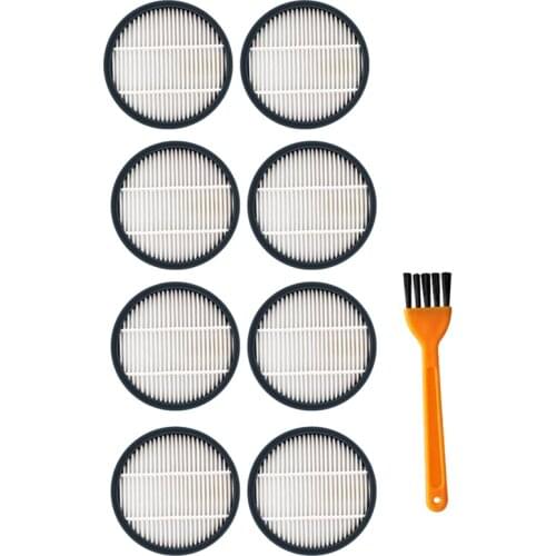 8 Pcs Hepa Filter and 1Pcs Cleaning Brush for Xiaomi Deerma VC40 Handle Vacuum Cleaner Parts Accessories Filter