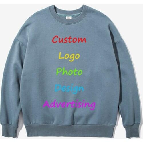 Fleece Oversized Autumn Custom logo photo DIY Design print Mens Sweatshirt Candy Hoodie advertising customized Men Tracksuits
