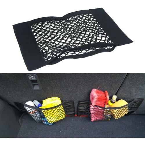 High quality Car Back Rear Trunk Seat Elastic String Net Mesh Storage Bag Pocket Cage for Ford Focus 2 3 for volvo xc60 xc90 s60