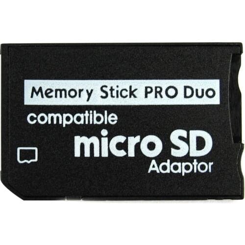Memory Stick Pro Duo Mini MicroSD TF to MS Adapter SD SDHC Card Reader for Sony & PSP Series