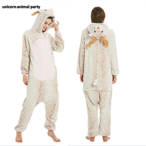Kigurumi Onesies Cosplay deer Mouse unicorn halloween Christmas Party Pyjamas costumes carnival costume Men women hoodies