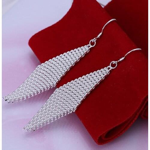 Fashion jewelry Earring For Women, Plated Earrings Ladder Earrings E061 /MHKBTYTL TDXFAKGM silver color