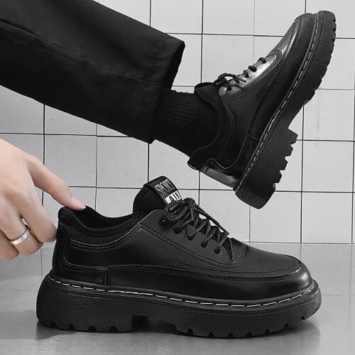 Men Retro Classic Casual Shoes Low-cut Martin Boots High-quality Business Mens Leather Shoes Non-slip Comfortable Luxury Shoes