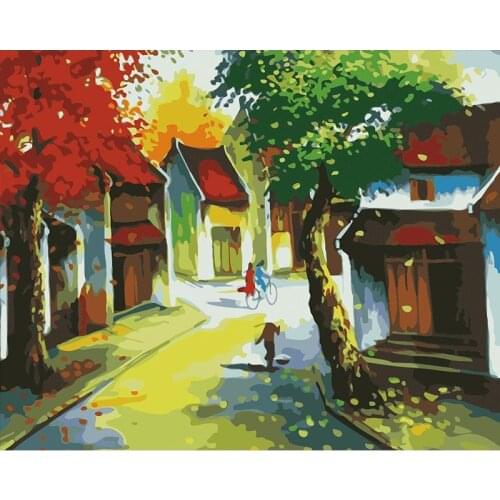 DIY Kits Painting By Number Acrylic Paint For Adults Canvas With Frame Handmade Oil Picture Drawing Coloring By Number Decor Art