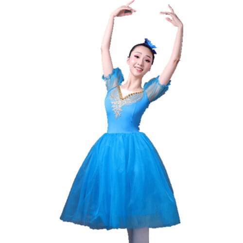 New professional dance gauze skirt ballet tutu Swan Lake performance costume adult puff sleeve ballet skirt tutu