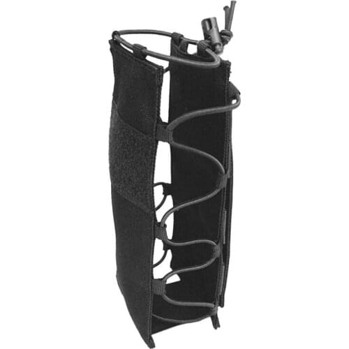 New Tactics Bottle Holder Drinking Bottle Pouch Nylon Molle Water Bottle Holder Durable For Cycling Running Outdoor Sports - Bla