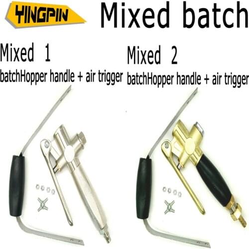 Fast cement spray gun mortar sprayer hopper handle + air trigger