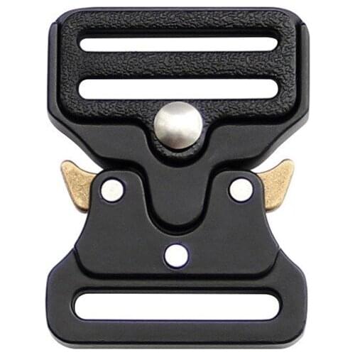 PGY 33mmAlloy Quick Side Release Buckle Mens Outdoor Tactical Belt Buckles Head DIY Clothes Webbing Strap Outdoors Accessory