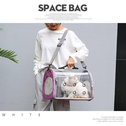 Pet Cat Carrier Backpack Breathable Cat Travel Outdoor Shoulder Bag For Small Dogs Cats Portable Packaging Carrying Pet Supplies