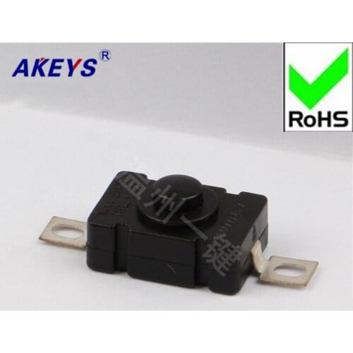10 PCS 1812A self-locking rectangular switch button switch flashlight fishing lamp toy model making element