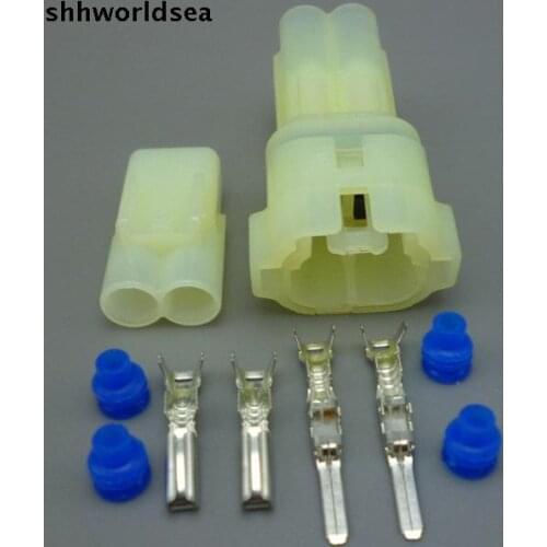 Shhworldsea 5/30/100sets 2.2mm female male 880 socket waterproof female connector 6180-2451 6187-2801