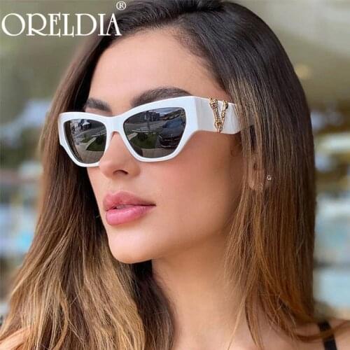 Cat Eye Luxury Sunglasses 2021 Fashion Small Frame Men Women Fashion Shades UV400 Vintage Glasses Sunshade Eyeglasses