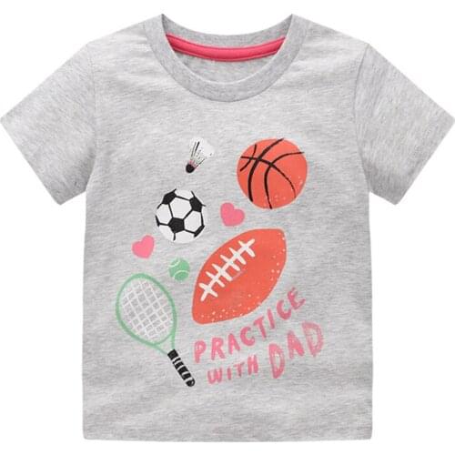 ZWF926 Summer Girls T-shirt Breathable Childrens Shirts Bamboo Cotton Tops For Kids Solid Color Boys Tees Toddler Clothing