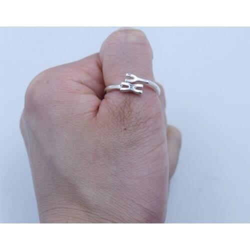 12pcs X&Y DNA Chromosomes Ring Wedding Engagement Adjustable Ring Lover Gift