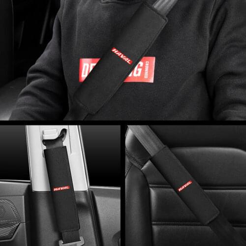 2Pcs Suede Car Belts Strap Shoulder Cover Seat Belt Padding For Haval F7 H6 F7X 9 M4 C30 C50 C20r H2 H3 H5 H6 H8 Car Accessories