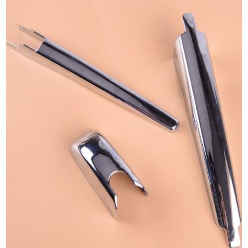 Beler 3Pcs ABS Chrome Rear Window Wiper Cover Trim Fit for Toyota RAV4 2019 2020 Car Accessories