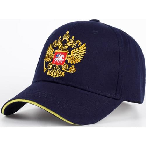 New Unisex 100% Cotton Outdoor Baseball Cap Russian Emblem Embroidery Snapback Fashion Sports Hats For Men & Women Patriot Cap