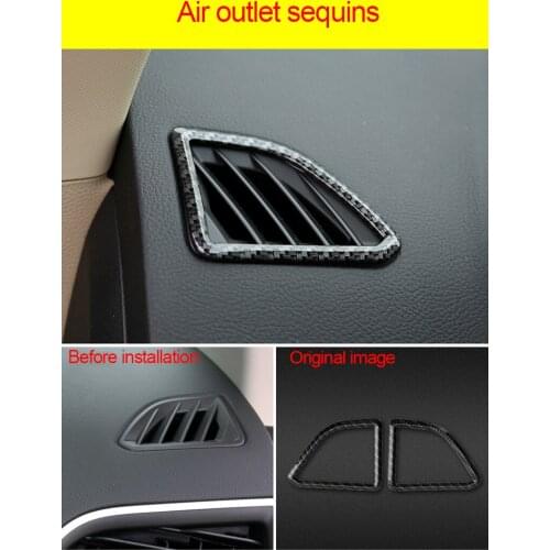 Air Outlet Sequins For Ford Edge Carbon Fiber 2015 2016 2018 2pcs 2017