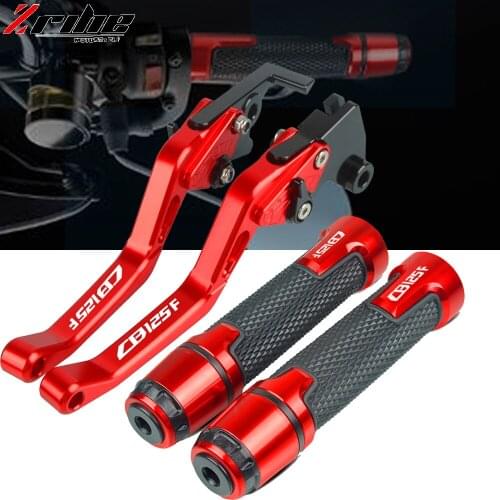 CNC Aluminum Accessories Motorcycle Adjustable Brake Clutch Levers Handlebar Handle Hand Grips For Honda CB125F CB 125F 2016