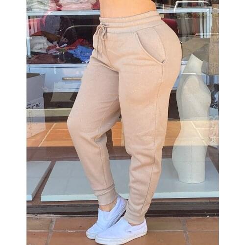 2020 Harajuku Joggers Sweatpants Women Trousers Lace Up High Waist Pencil Pants Korean Casual Woman Pants with Pockets Undefined