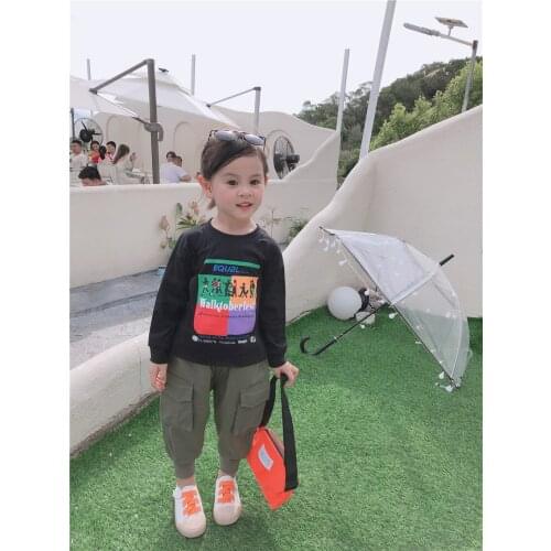 Toddler Girls T-shirt Casual Cotton Letter Printing Long Sleeve T-shirt for Baby Girl Kids Clothes Girls Tops 2020 New