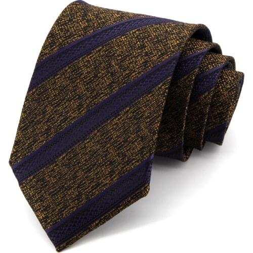 Fashion Striped Ties for Men 8 CM Wide Dresses Necktie High Quality Formal Work Cravat Male Gift With Box