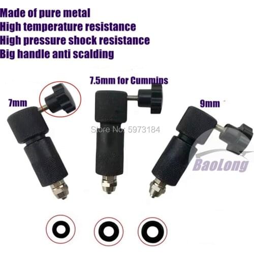 For Bosch 110 120 Diesel Common Rail Injector Oil Collector, Nozzle Oil Return Tool 7mm 9mm 7.5mm for Cummins