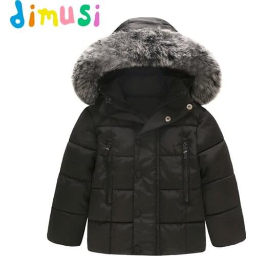 DIMUSI Baby Boys Jacket Autumn Winter Jacket Coat Kids Warm Thick Hooded Children Outerwear Coat Toddler Girl Boy Clothing.EA040