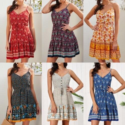 Летние платья на пуговицах LEOSOXS China At AliExpress