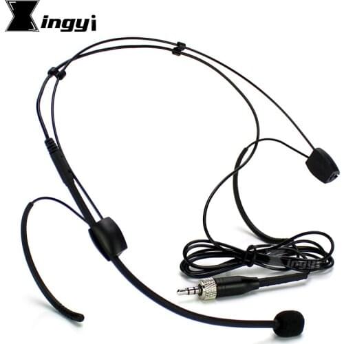 Earset Headset Microphone 3.5mm Jack Stereo Screw Lock Headworn Mic For Wireless Bodypack Transmitter EK100 EK300 EK500 EK2000