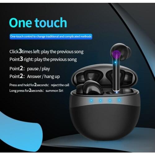 New TWS Bluetooth Wireless Headset Stereo 5.0 Earbuds 3D Sports Music Bluetooth Headphone for Huawei iPhone Xiaomi Samsung Phone