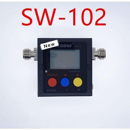 Upgrade version Surecom SW-102 125-525Mhz VHF/UHF Antenna Power & SWR Meter+SMA-M& SMA-F connector not for DMR system
