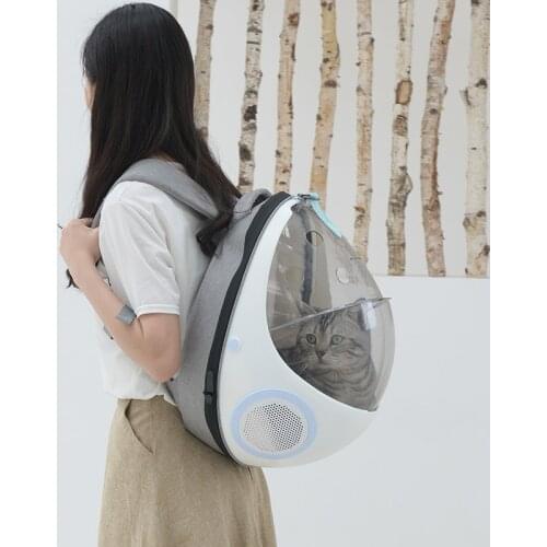 Pet Luxury Carrier for Cat Transparent Dog Backpack Cats Box Dogs Bag Space ABS Pets Puppies Outdoor Travel Carrying Products