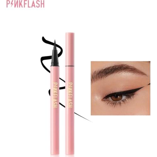 PINKFLASH 1PC Cat Eye Ultimate Black Liquid Eyeliner Long-lasting Waterproof Quick-dry Eye Liner Pencil Beauty Makeup