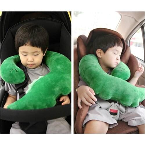 Plush Child Car Safety Seat Belt Shoulder Pad PP Cotton Cartoon Duck Auto Neck Head Rest Sleeping Pillows Cover For Kids