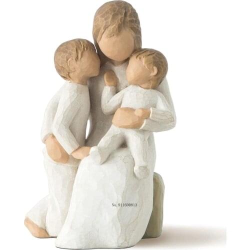 Mothers Day gift Sculpted Hand-Painted Figure modern rustic decor home decoration resin art nordic decoration home