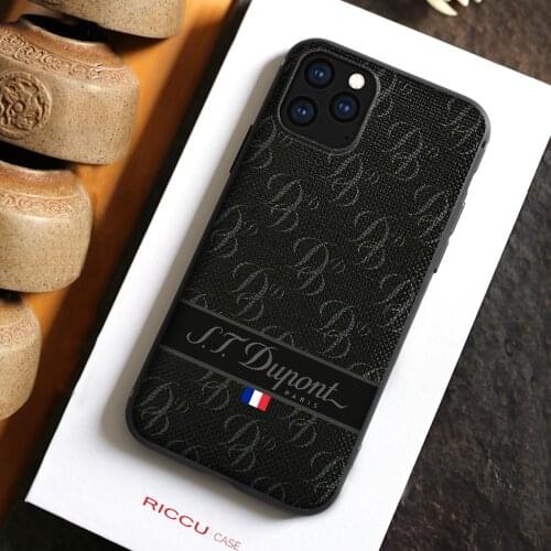 French Dupont lighter S.T Phone Case for iPhone 12 11 Pro mini 8 7 6 6S Plus X SE 2020 XR 12 pro XS MAX Silicone Case