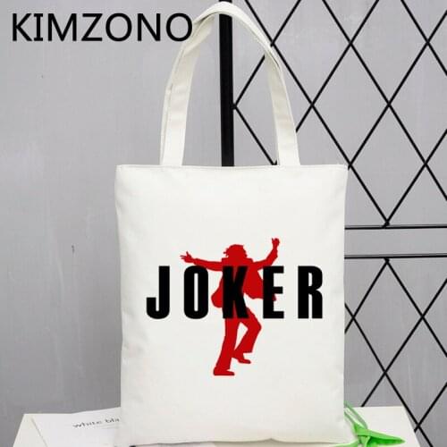 Joker shopping bag shopper cotton canvas eco bolso bolsa bag string cloth reciclaje grab